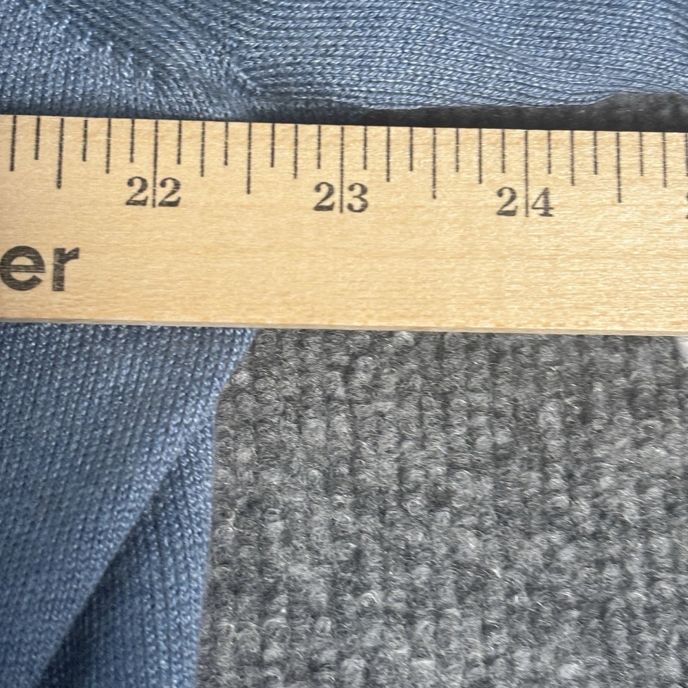 Banana Republic V-Neck Sweater Mens Tall XL Blue Silk Cashmere Pullover Luxury - Picture 6 of 9